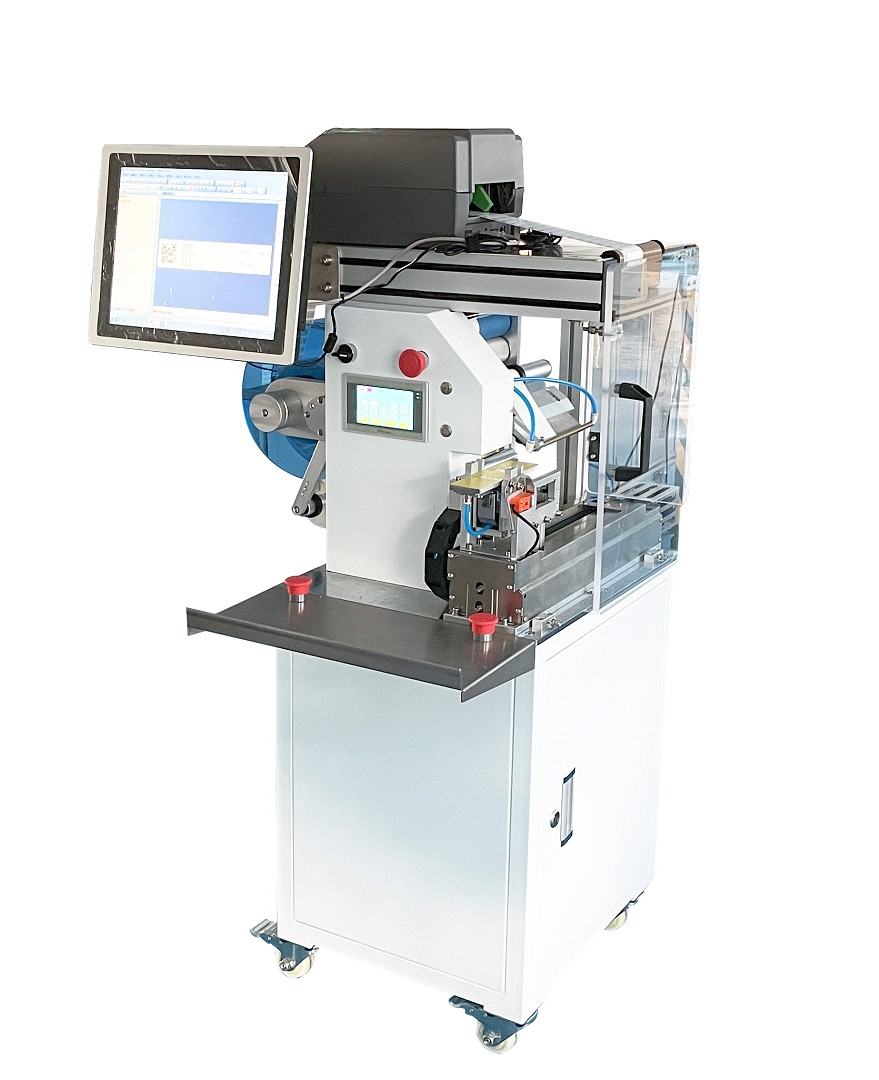 Poloautomatický stroj na skládání a označování drátů JW-T107 Thumb