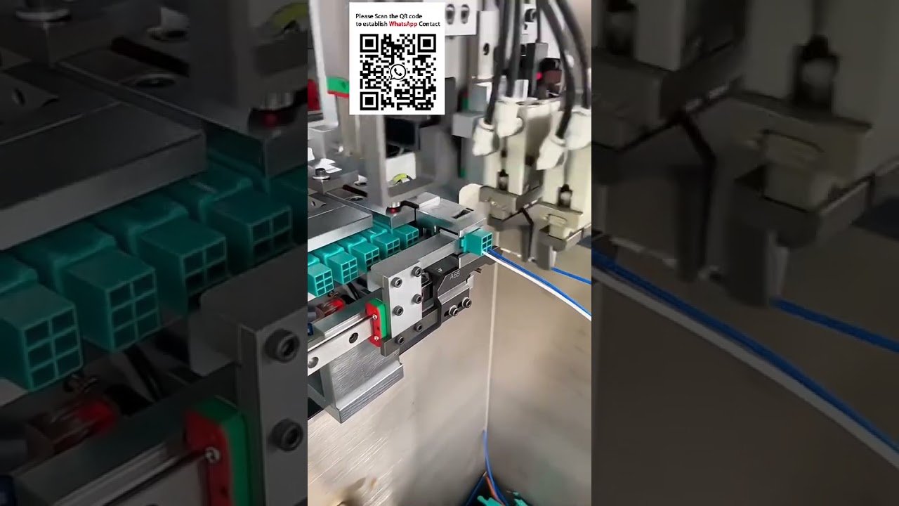 Fully Automatic Terminal Crimping Machine with Housing Insertion #Smart Manufacturing Automation