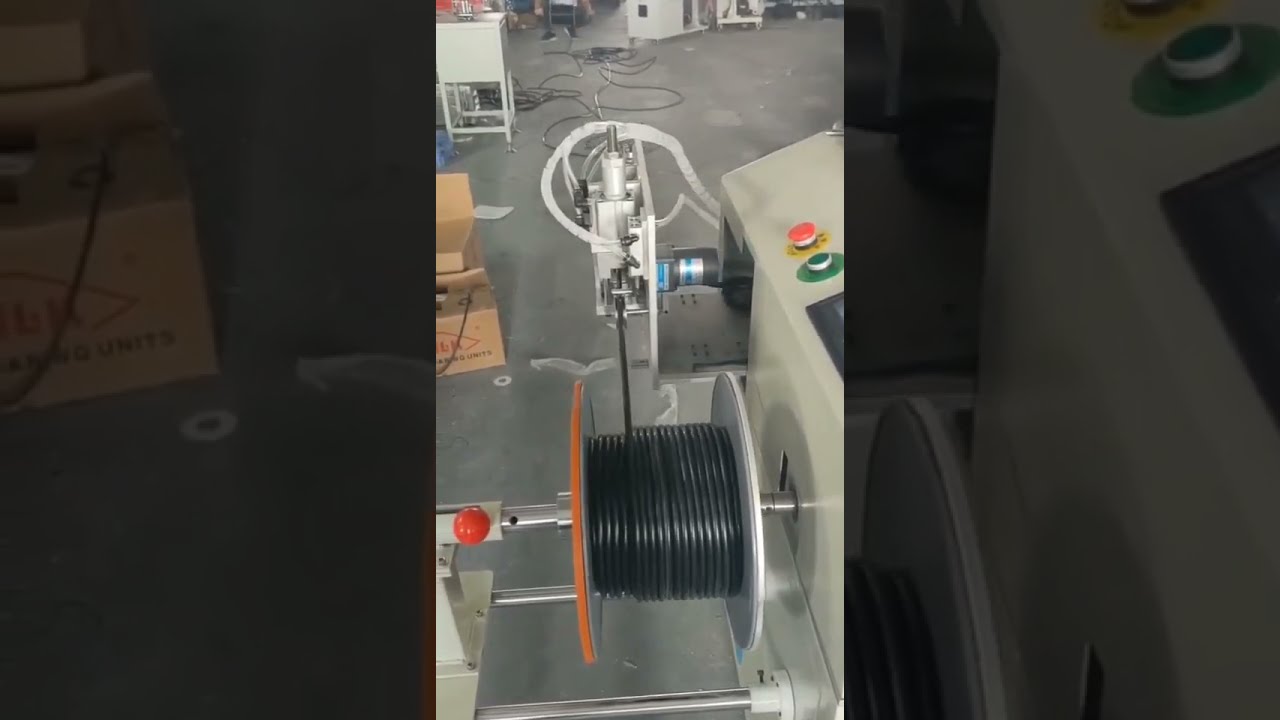 Wire & Electric Cable Meter Counting, Traversing, Cutting & Winding Machine #factory #machine