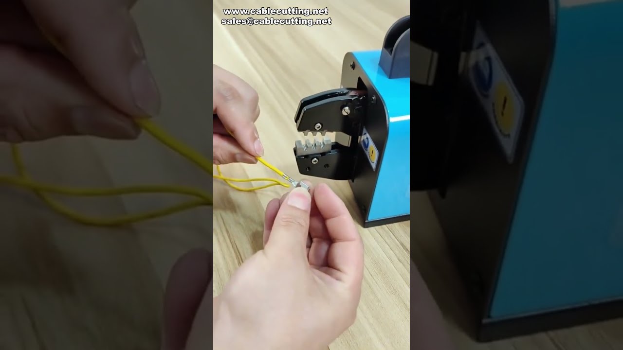 16M Pneumatic Wire Crimper Easy Crimping for Non Standard Terminals #factory #machine