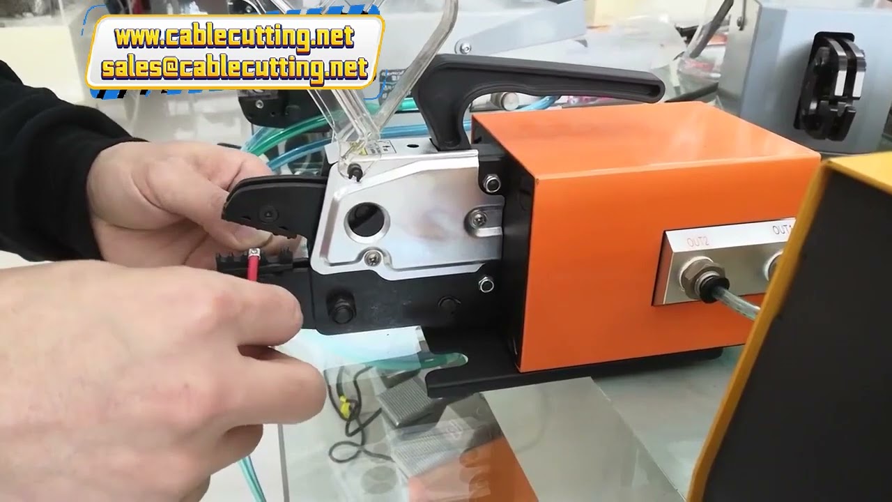 Penumatic Terminal Crimping Machine Free Shipping Air Powered Semi Cable Wire Crimper for Ferrules w
