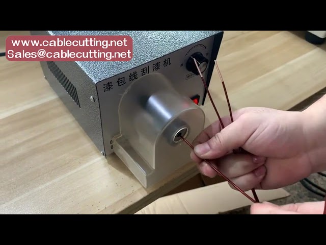Magnet  enamel  wire stripping machine, enameled wire transformer wire stripping machine