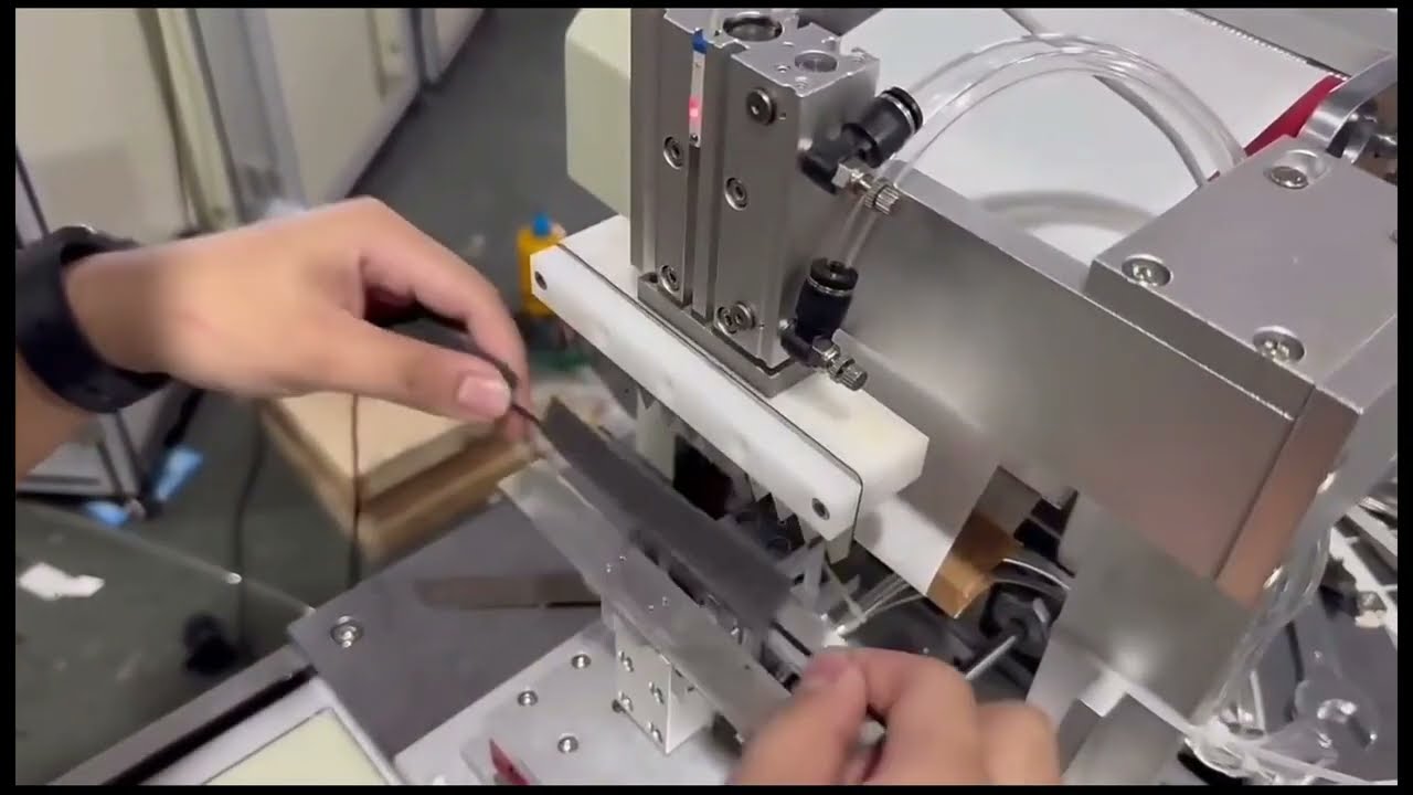 Automatic Wire Label Folding Machine | Auto Cable Flag Labeling System