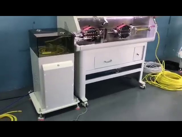 Fully Automatic multi core sheath wire cutting stripping machine with Wire Coiling Machine WPM 680 3