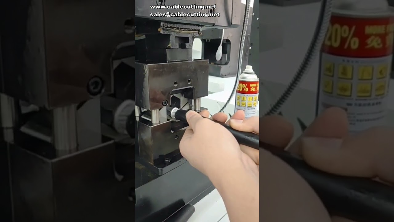 Hexagon servo free die change terminal machine, quadrilateral four point B shape 300 square oil crim