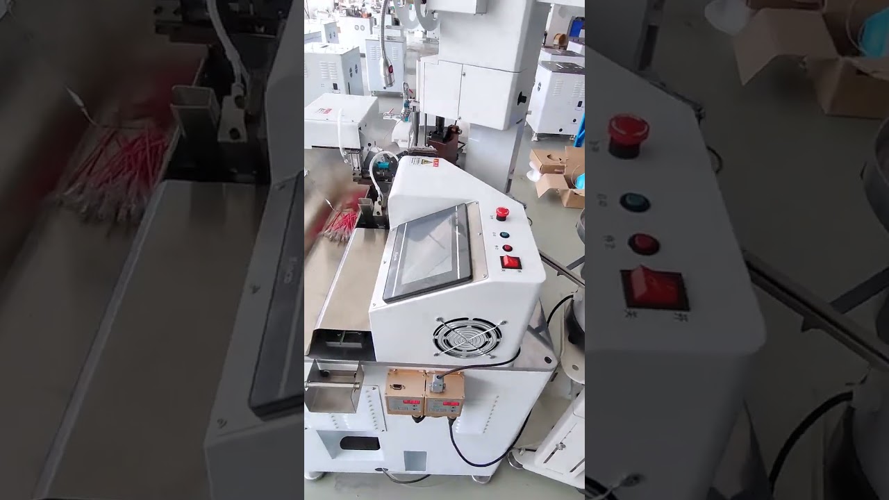 Tinning and Housing Insertion Wire Harness Processing #factory #machine #cablewirestrippingmachine