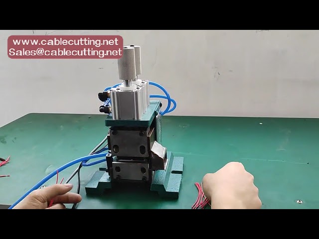 cable manufacturing equipment manual pneumatic peeling wire stripping machine, wire stripper tool