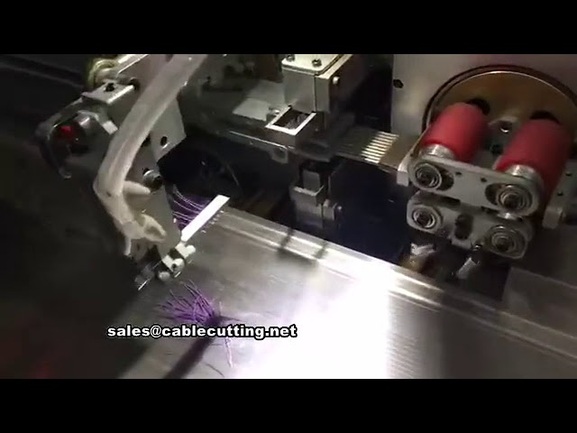 Automatic double head cutting stripping crimping tinning