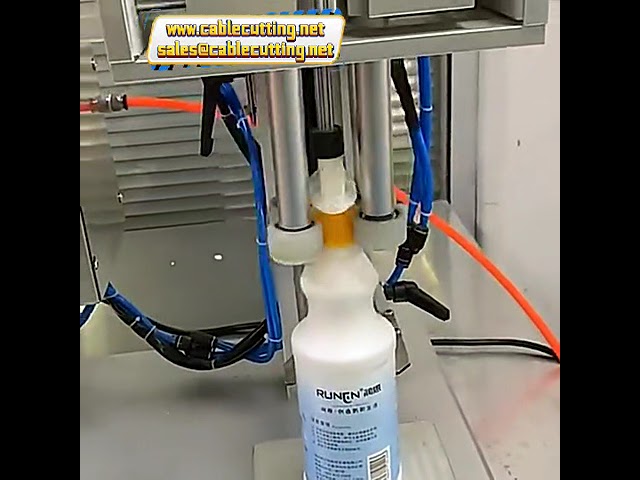 pneumatic laundry liquid washing refined spray bottle  capping machine