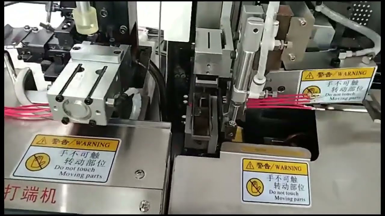 Fully Automatic Double End Wire Tinning Machine One End Dipping And One End Crimping Machine Wiring