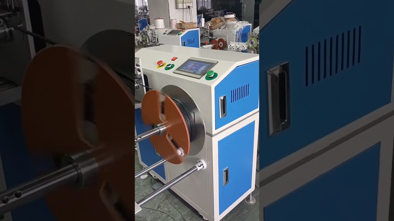 Automatic Meter Counting, Cutting & Coiling Machine with Precise Traversing #machine #factory
