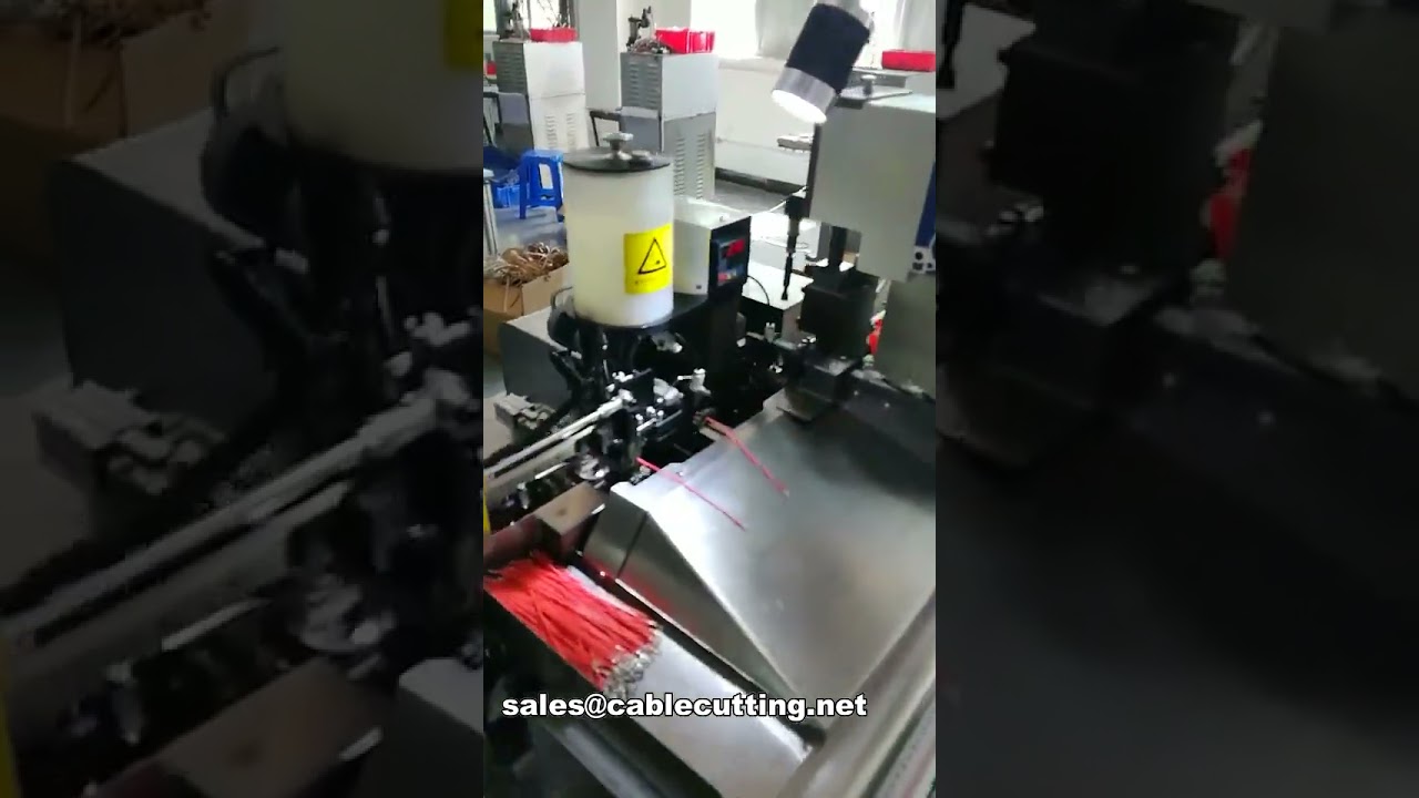 full automatic wire cut strip one end crimping another end stripping tinning 501s