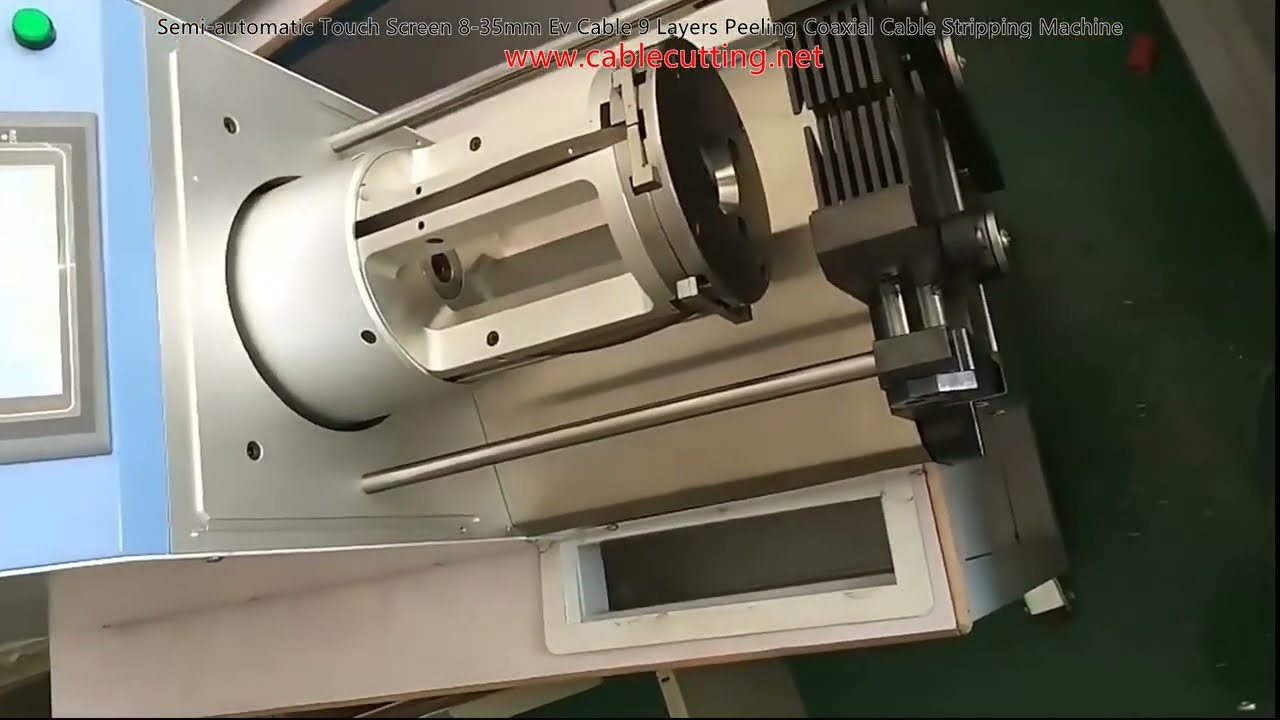 Semi-Automatic Touch Screen 8-35mm EV Cable 9-Layer Peeling Coaxial Cable Stripping Machine
