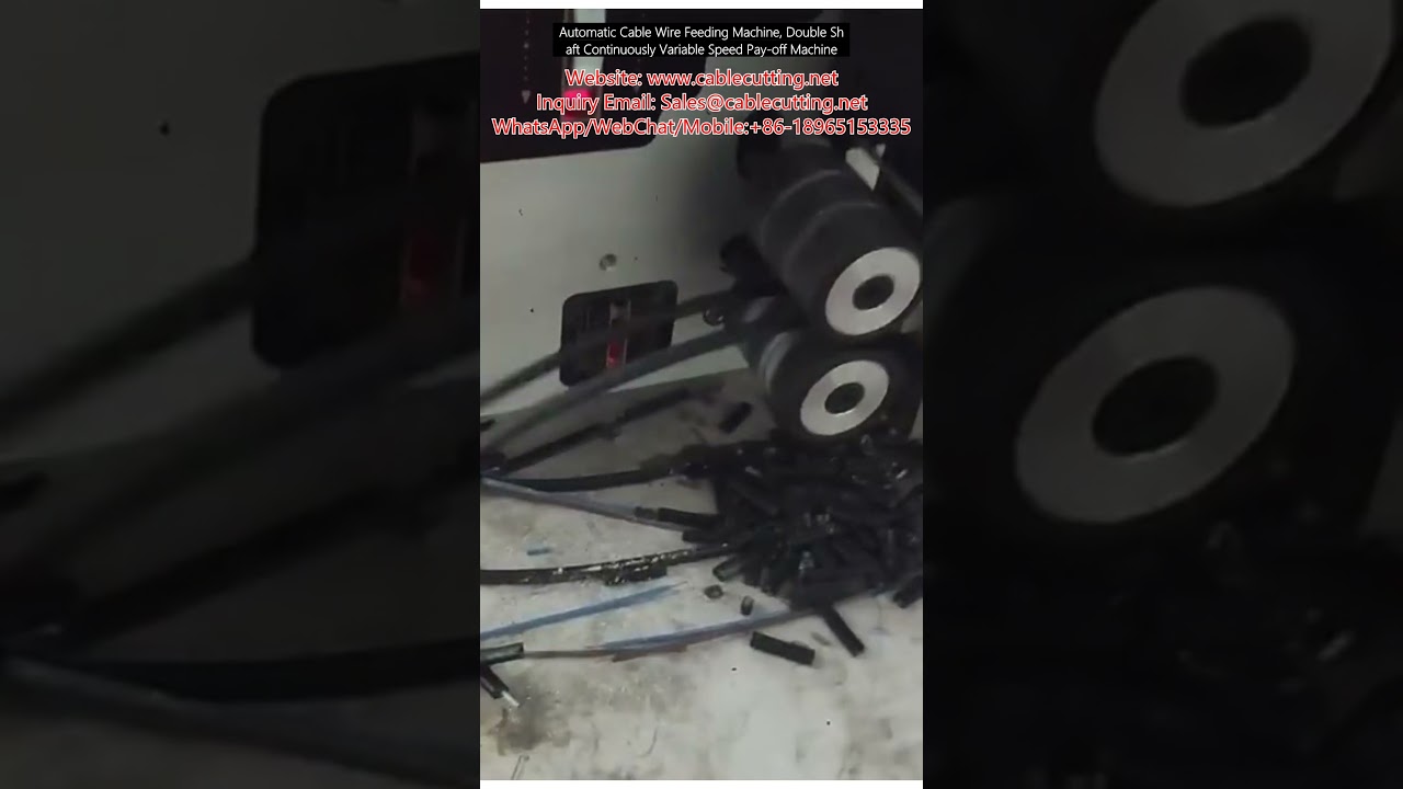 Automatic Cable Wire Feeding Machine, Double Shaft Continuously Variable Speed Pay-Off Machine