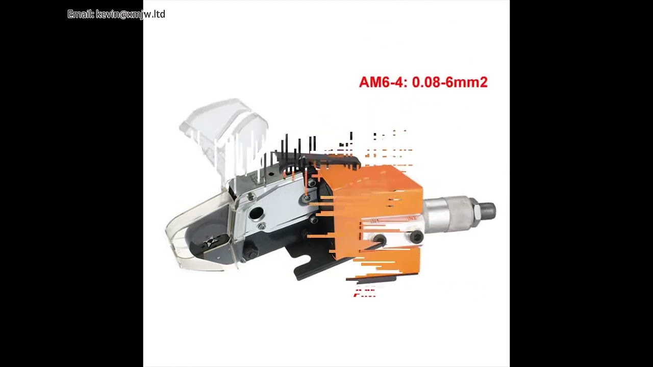 AM6 Pneumatic Terminal Piler Crimping Machine 0 08 6mm2 Terminals Crimper Tool Tubular Pre insulated