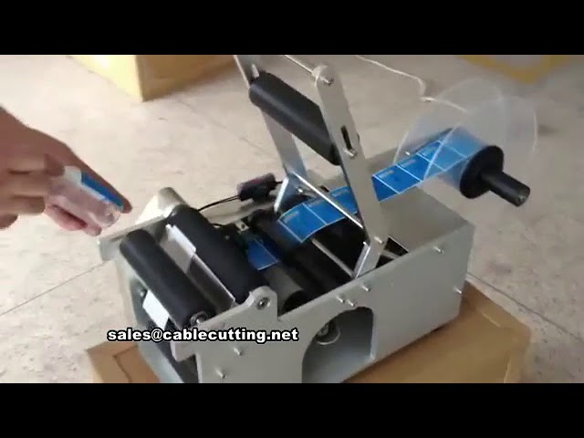 Manual Labeling Machine for Plastic Glass PE Round Flat Bottles