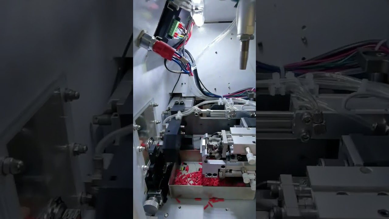 Tube Terminal Crimping Machine Debugging Completed Proofing Real Shot #factory #machine