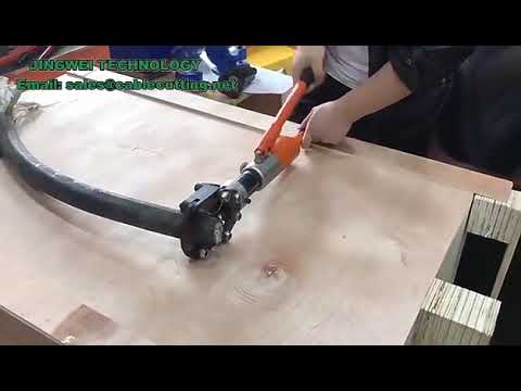 Hydraulic pump driving electric power cable split cutter High voltage wire copper Aluminum cables cu