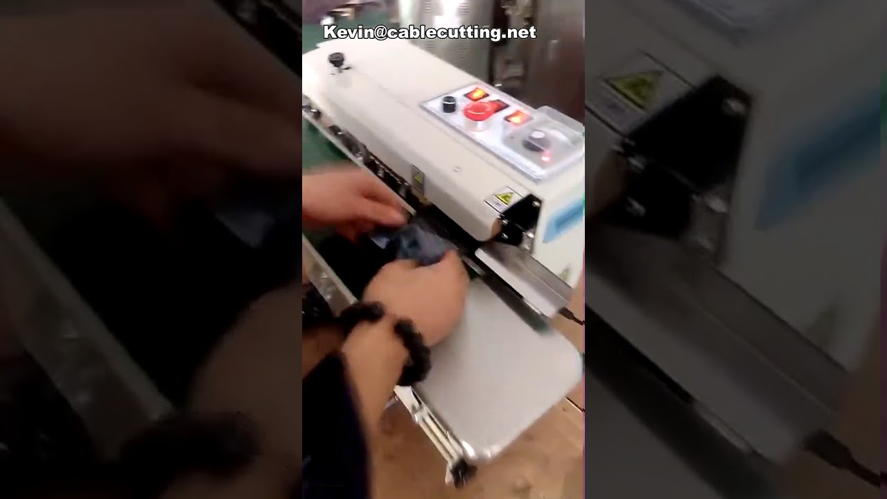 Automatic Continuous Food Aluminum Foil Paper Pouch Pvc Membrane Bag Film Packaging Heat Seal Sealer