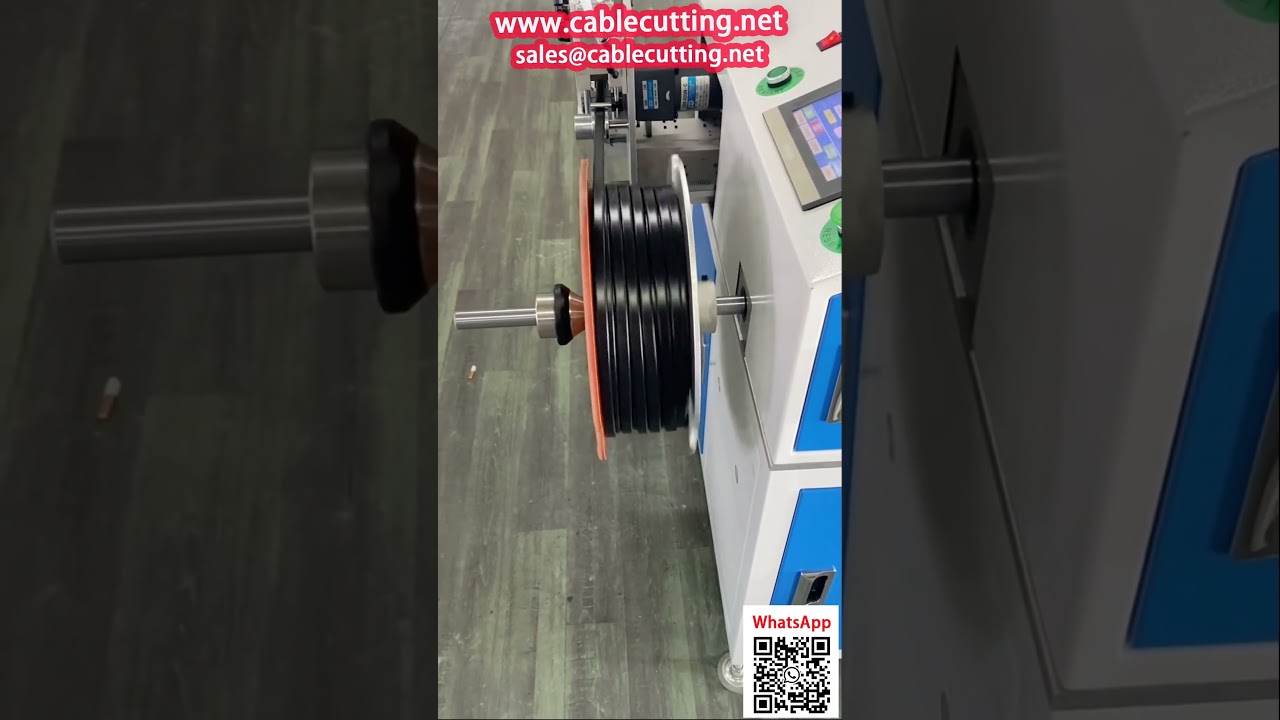 Flat Cable Rubber Strip Counting Aligning Winding Cutting Machine