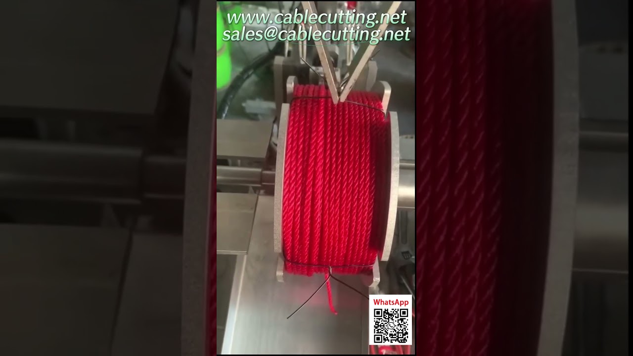 Automatic Rope Coiling and Bundling Machine for Industrial Packaging