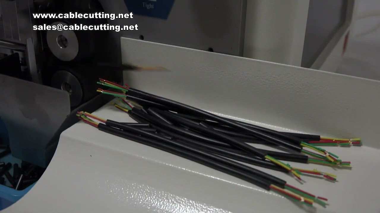 0 1 6mm Automatic Computerized Wire Stripping Machine, 220v Four wheel Drive Wire Cutting And Stripp