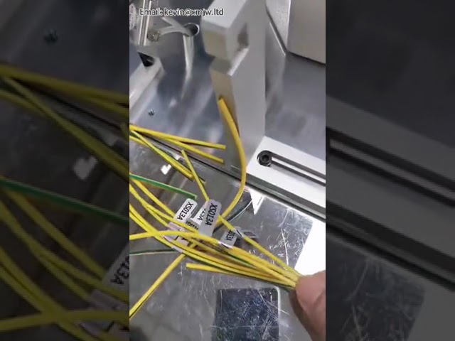 Online correction type half fold labeling machine motor wire car wire harness labeling winding quipm