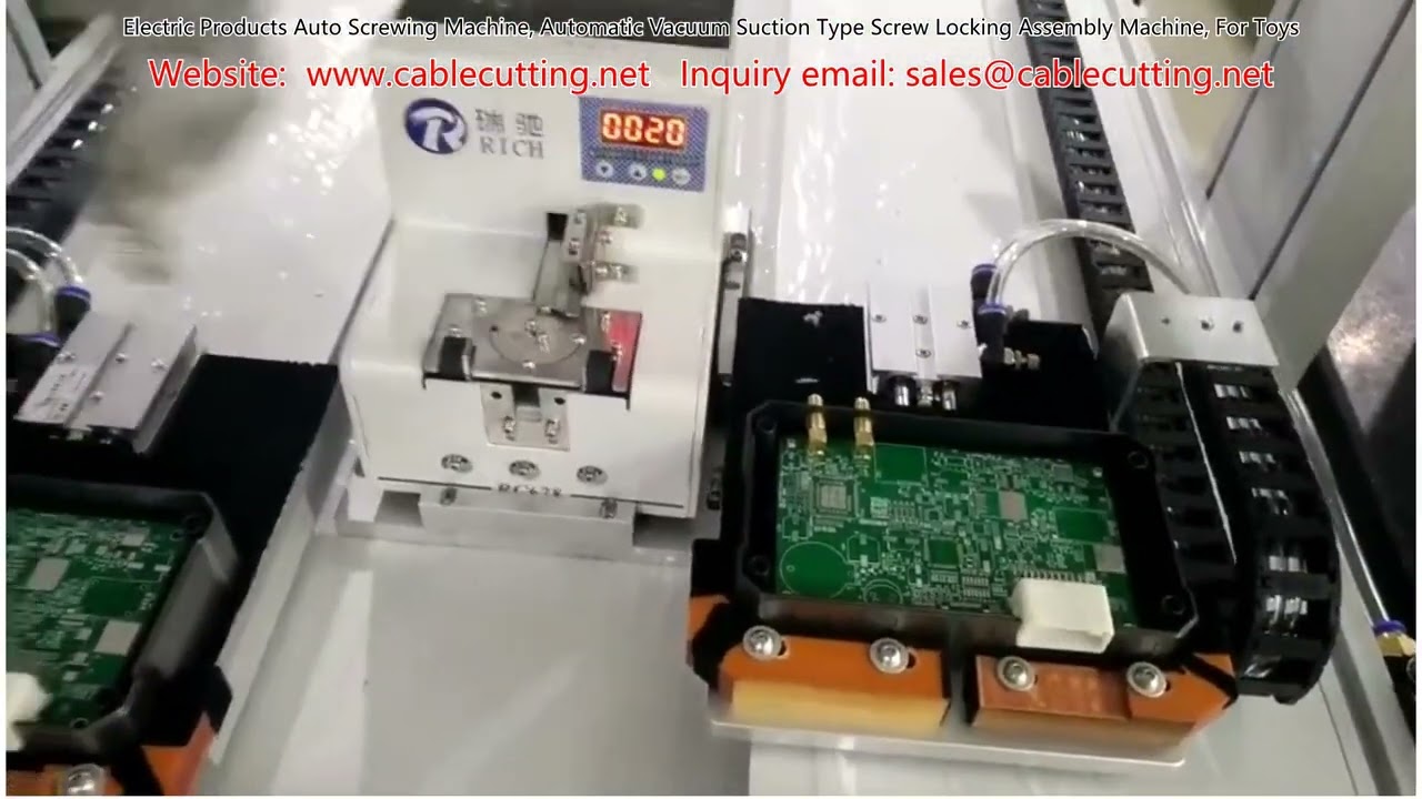 Electric Products Auto Screwing Machine, Automatic Vacuum Suction Type Screw Locking Assembly Machin