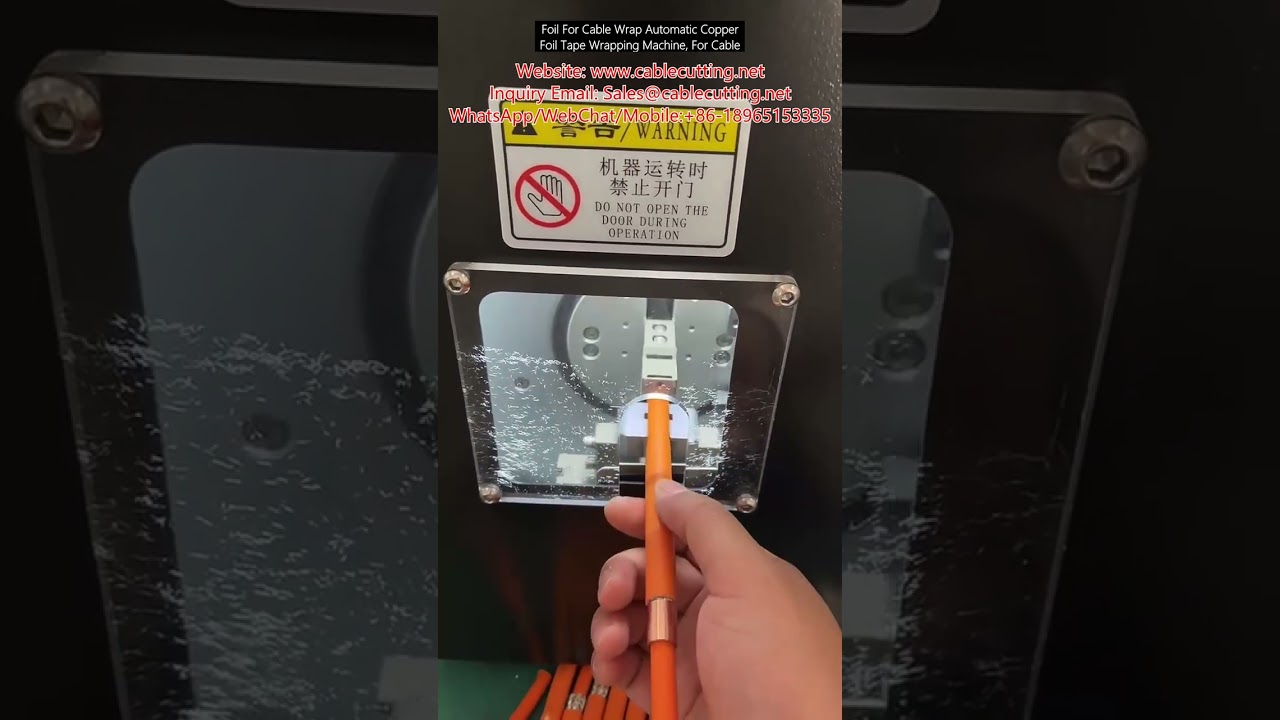 Foil For Cable Wrap Automatic Copper Foil Tape Wrapping Machine, For Cable