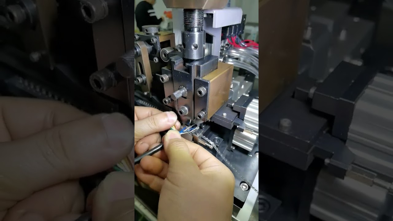 Stripping Wire End Sheath, Crimping Terminal One Time Completion #factory #machine