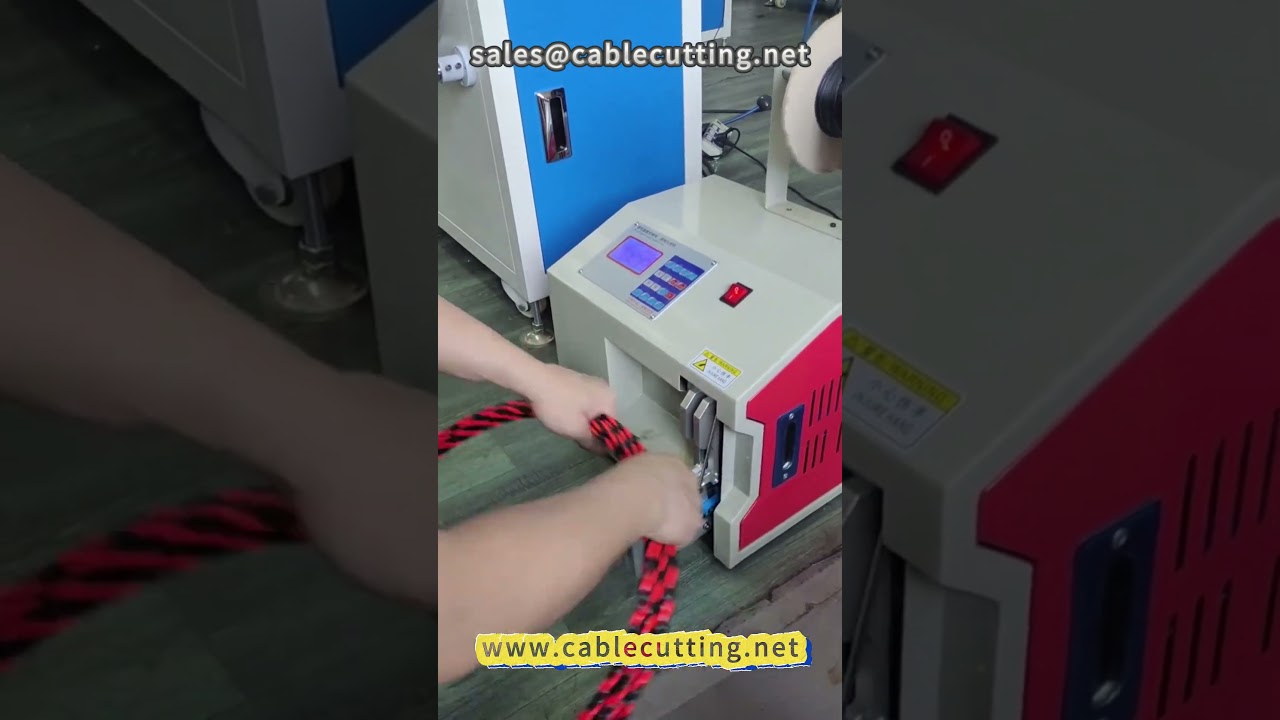68  Automatic meter roll cutting machine, # wall penetrator # winding machine # integrated wiring