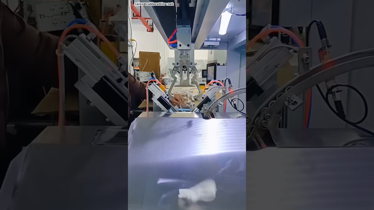 Automatic Silicone Ring Inserting Machine  Cable Tying Machine 63cm Length Demo