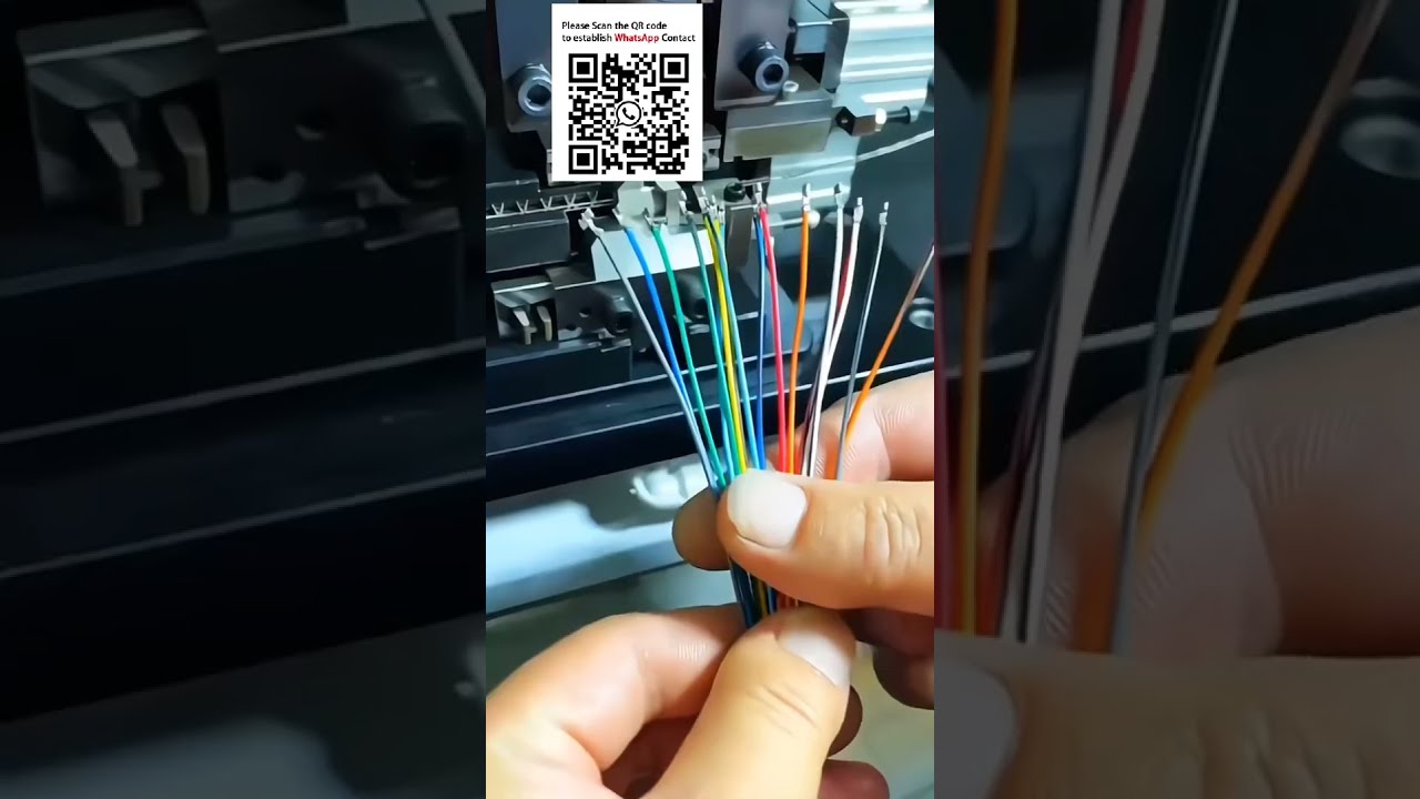 Automatic Wire Stripping & Crimping Machine Stripper Crimper with Pressure Monitoring #Smart Manu