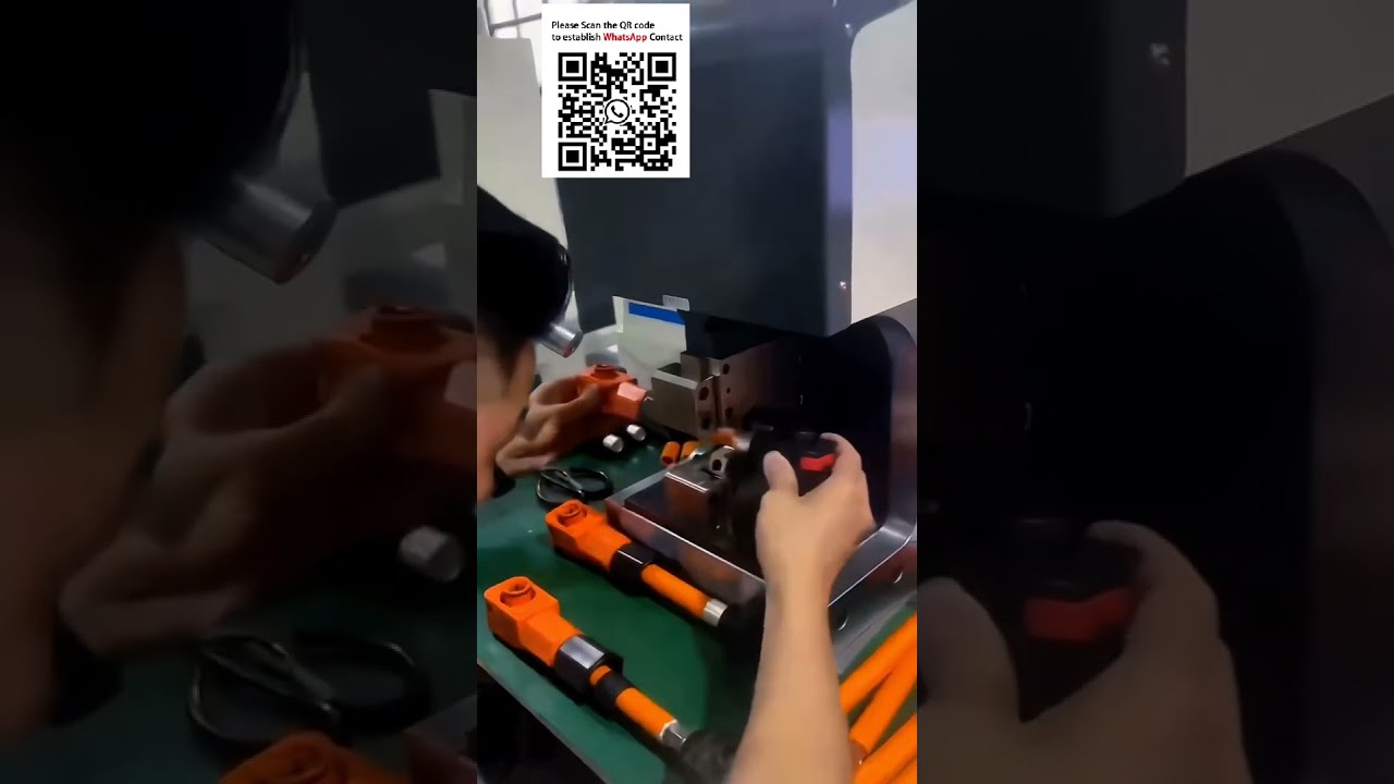 Servo Terminal Crimping Press with Open Hexagonal Applicator and Multi-Die Compatibility