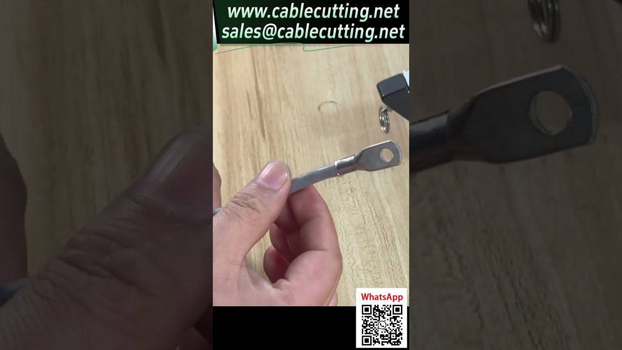 【120L氣動壓線鉗】銅鼻子壓接成B字形效果