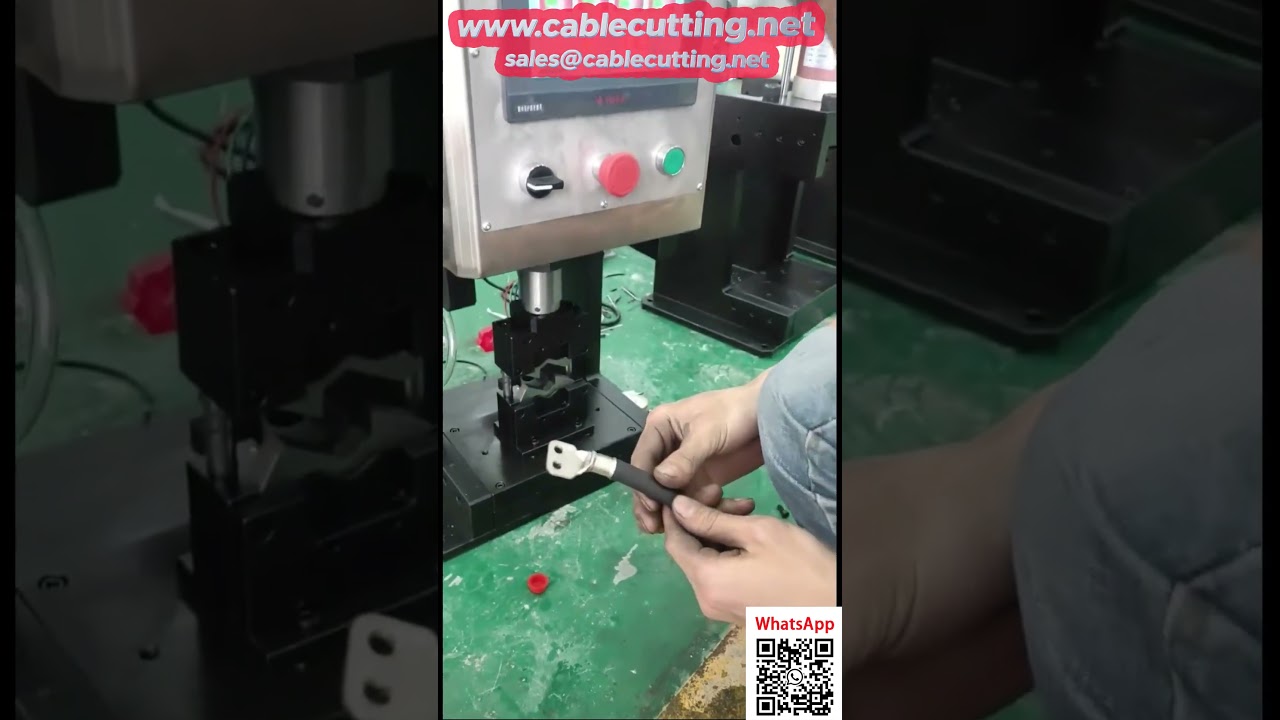 CNC Hydraulic Terminal Crimping Machine 50 mm2 No Die Change