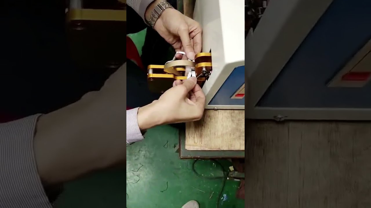 Winding and Tying Machine Practical Operation Video #machine #cablewirestrippingmachine #factory