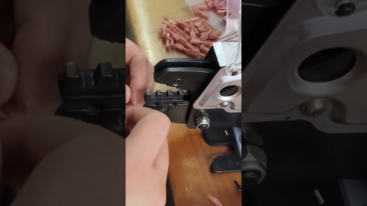 Efficient Pneumatic Terminal Crimping Machine for Bulk Terminals #factory #machine