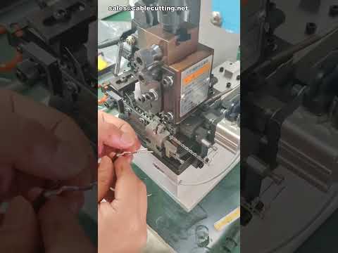 Wire Stripping and Crimping Machine  Single End Stripper Crimper #factory #machine #diy