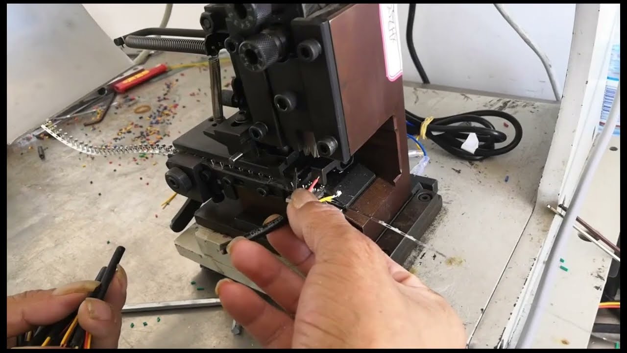 Semi automatic Compression Connector Terminal Crimping Machine