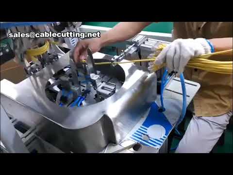 Ethernet Cable Coiler Winding and Tying Machine