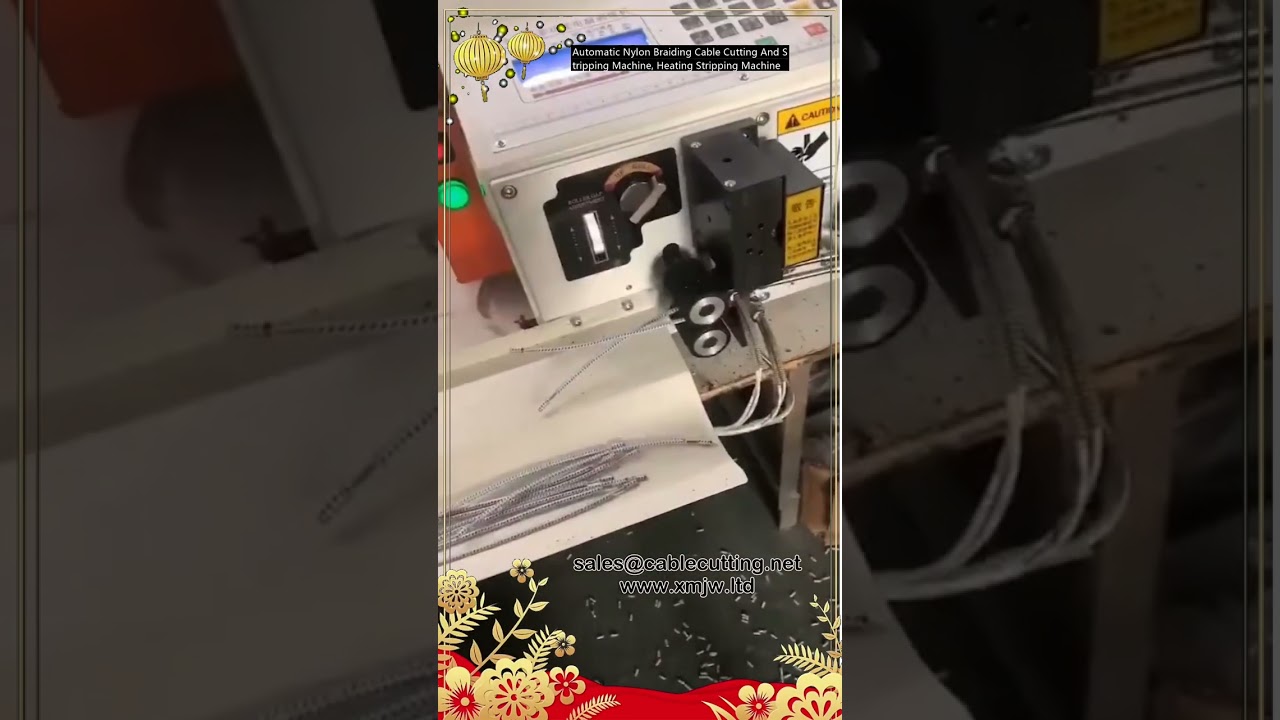 Automatic Nylon Braiding Cable Cutting And Stripping Machine, Heating Stripping Machine