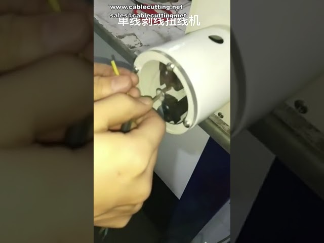 Automatic Rubber Wire Stripping and Twisting Machine for Electronic Power Cords