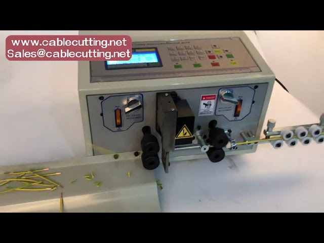 8mm2 Full Automatic electric wire stripping machine wire stripping twisting machine cable cutting an